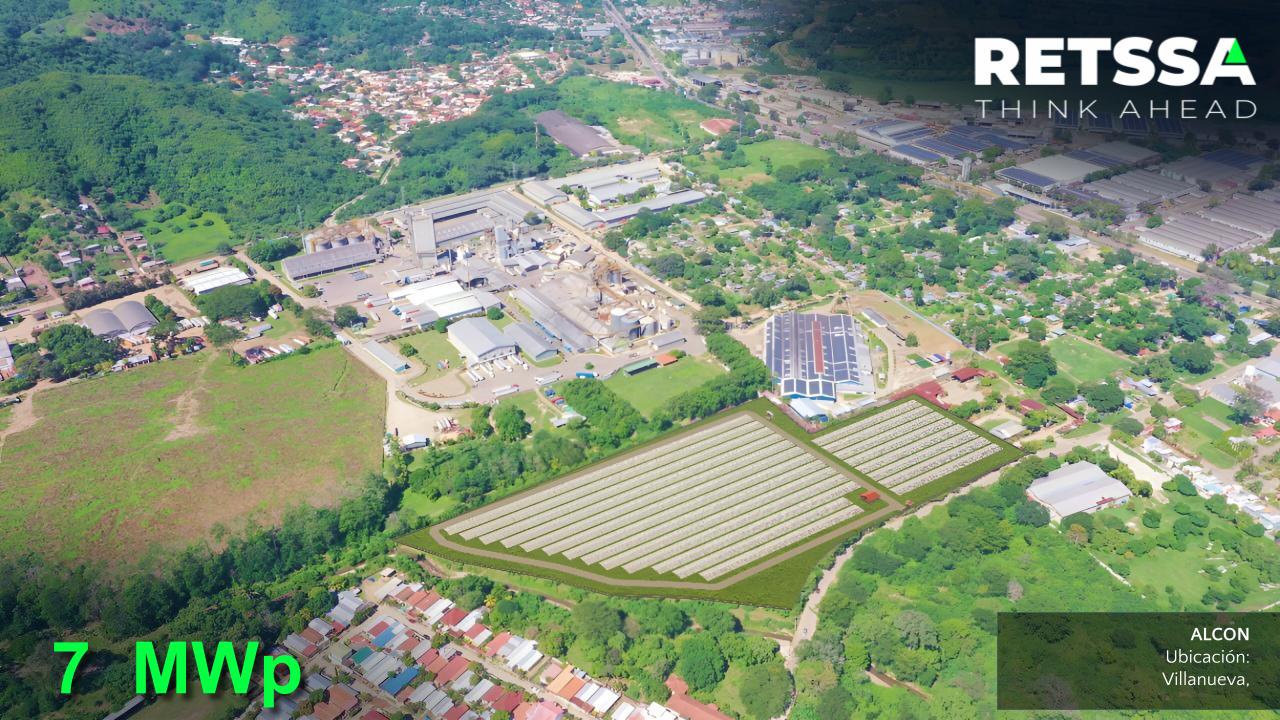 Vista aérea del proyecto solar ALCON