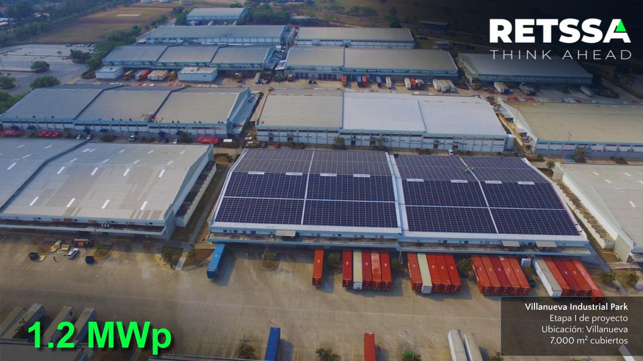 Vista aérea del proyecto solar Villanueva Industrial Park