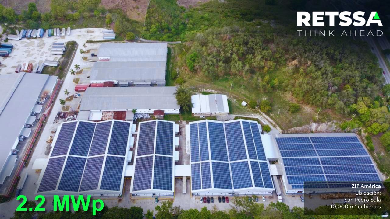 Vista aérea del proyecto solar ZIP América