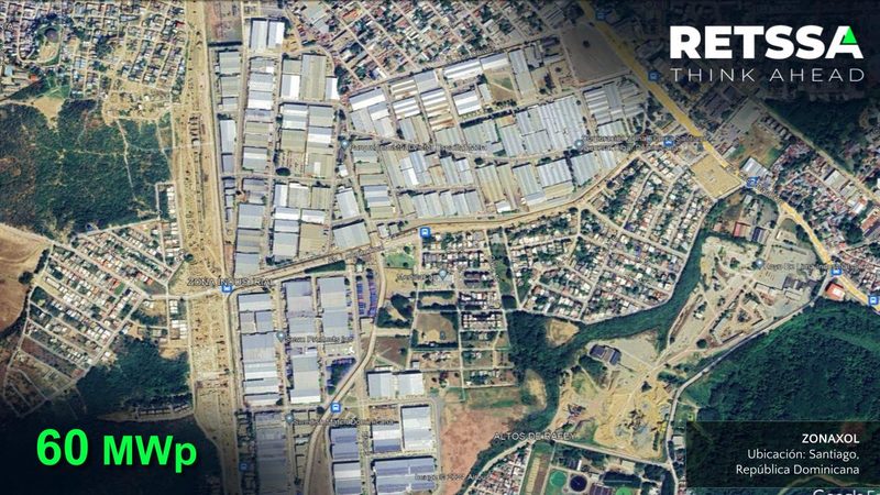 Vista aérea del proyecto Zonaxol